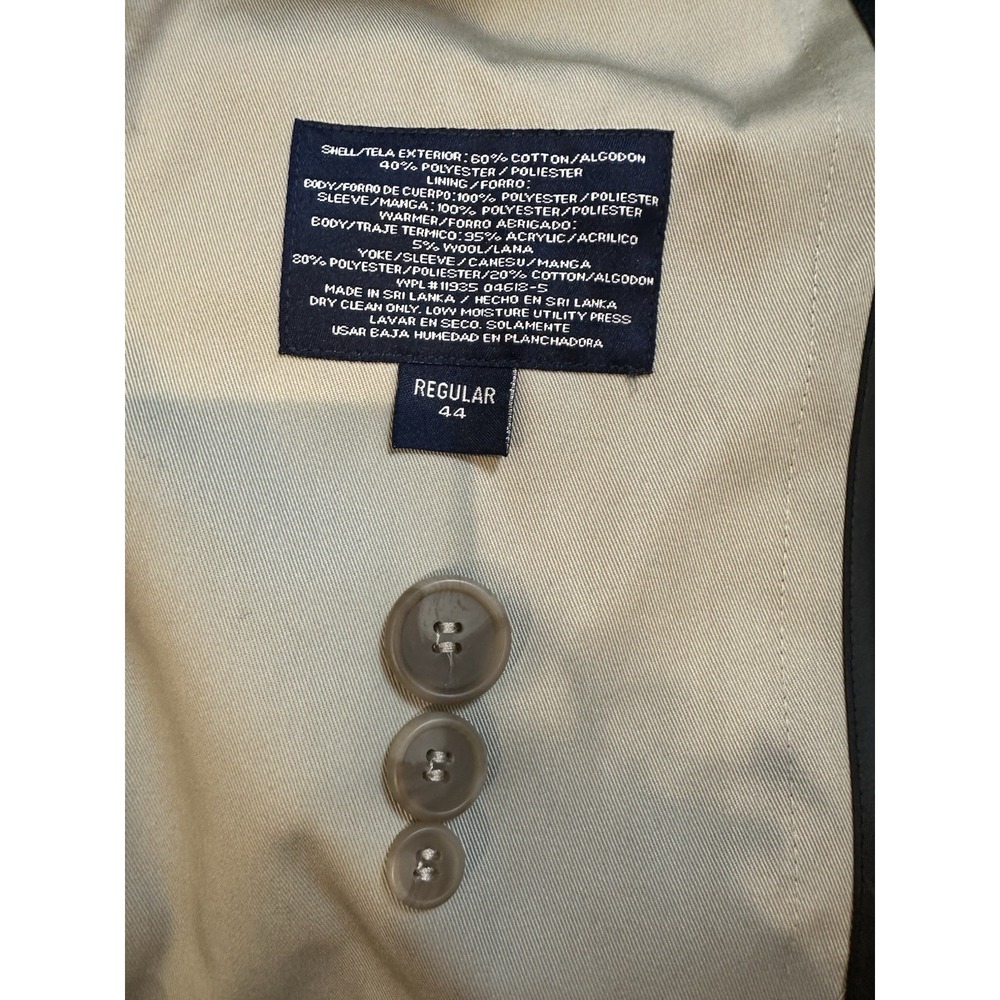 New Stafford Men's Tan Trench Coat 44 Regular - Picture 11 of 15